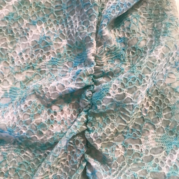 RUBY RD. WOMEN'S AQUA TOP SIZE L - Picture 4 of 6